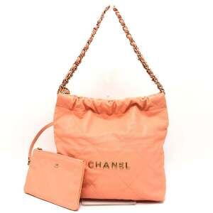 CHANEL AS3260 Matelasse Chanel 22 Small Handbag, Chain Shoulder Bag, Caviar S...